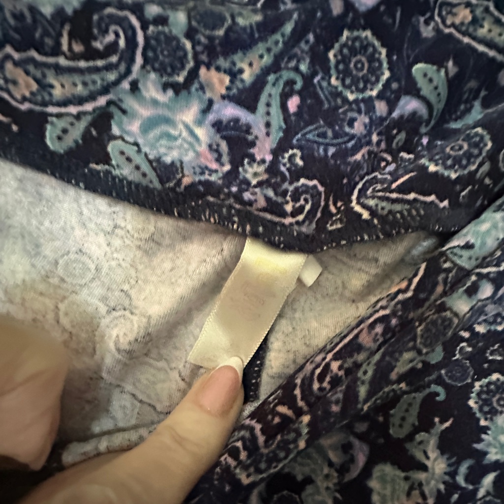 Lularoe Paisley Leggings - Blue And Purple